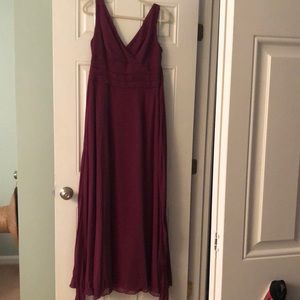 David’s Bridal Sangria Bridesmaid Dress